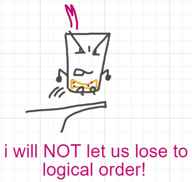 A panel from Ready Oar Knot, episode three of the Board Boards object show by Furretwalk/WalkingFurret.